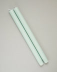 TRUE GRACE - Eau de Nil Pair of Dining Candles
