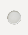 Marla & Primrose - Scallop Edge Handmade Small Plate, White