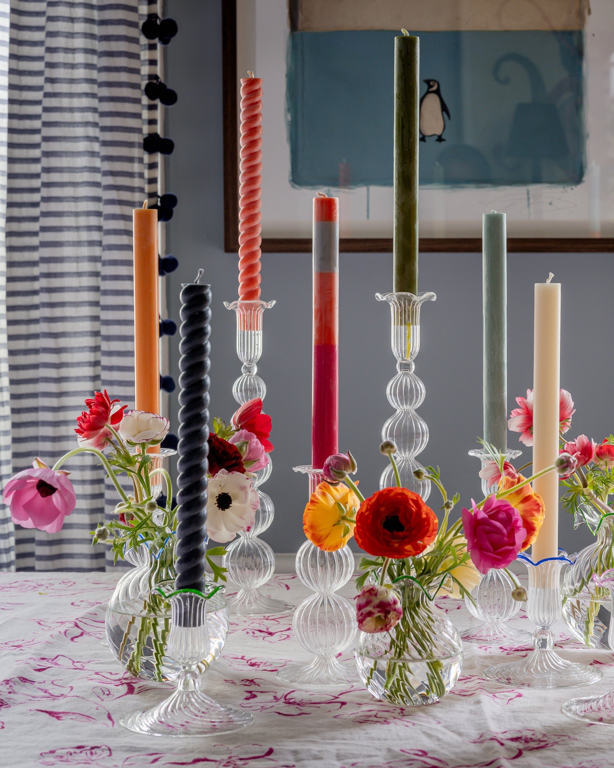 Glass Candlesticks