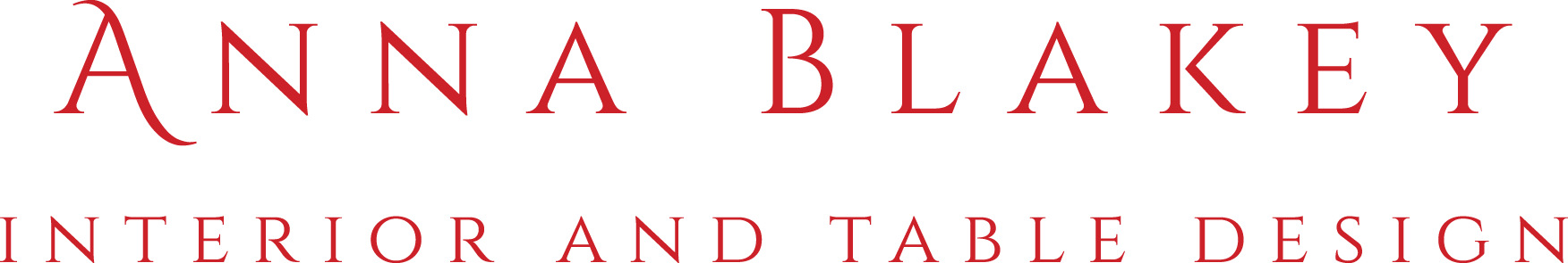 Anna Blakey Interior and Table Design logo