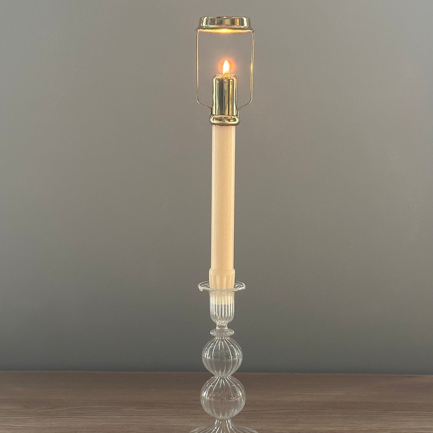Brass candle shade carrier
