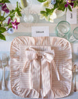 T&R x Fabric Snug Pink Stripy Napkins (4)